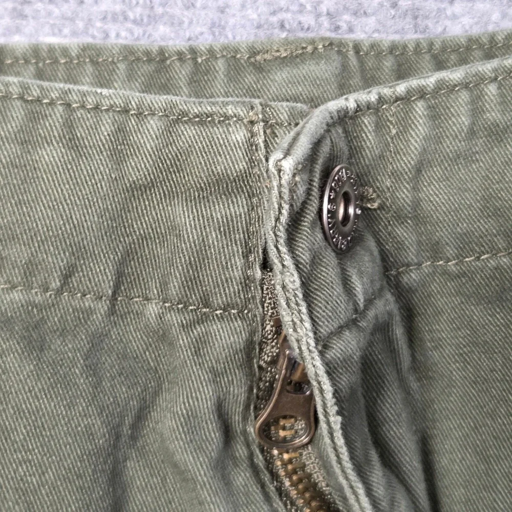 Steve & Barry's Cargo Pants Mens 34x28 Green Y2K Distressed Utility Baggy